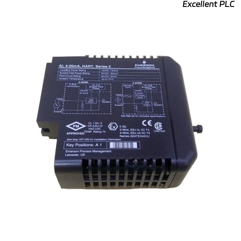 Emerson VE4003S2B1 KJ3222X1-BA1 Analog Input Card