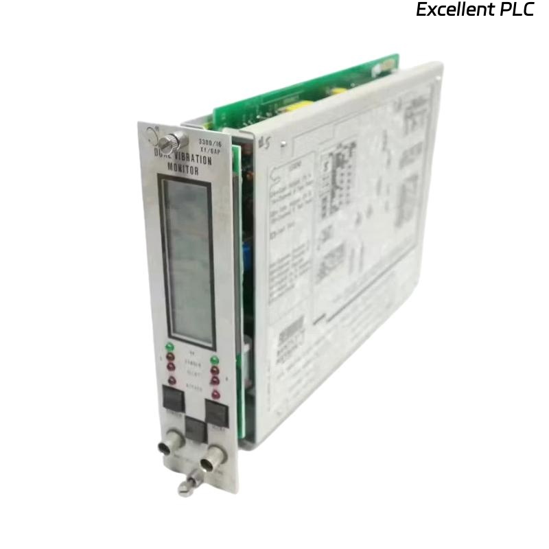 Bently Nevada 3300/16-12-01-03-000 XY/Gap Dual Vibration Monitor