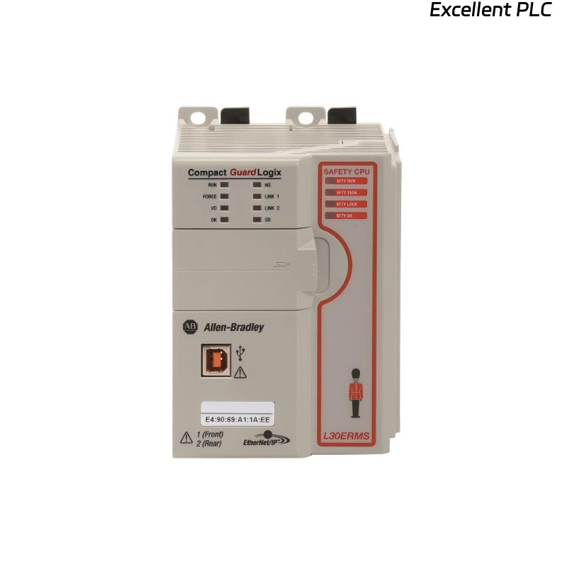 Allen Bradley 1769-L38ERMS CPU Module – Compact GuardLogix Safety Controller