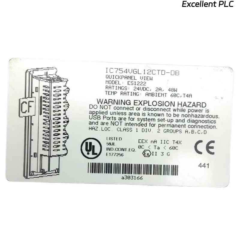 GE IC754VGL12CTD HMI Terminal