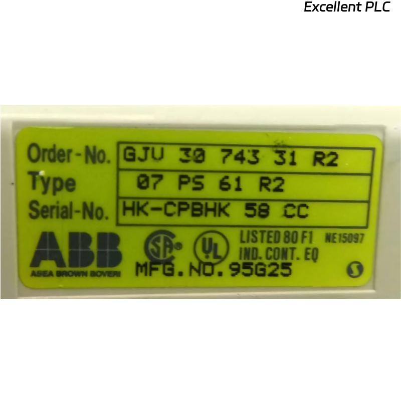 ABB 07PS61R2 – High-Precision Industrial Interface Module