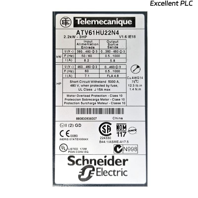 Schneider ATV61HU22N4 Variable Speed Drive