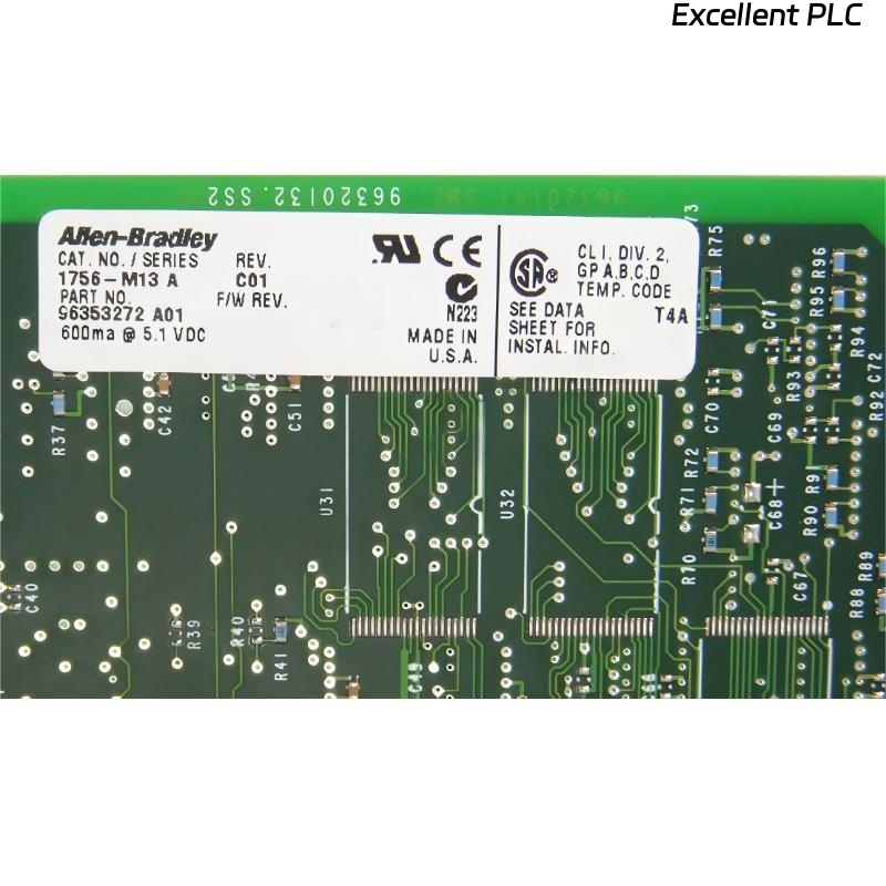 Allen Bradley 1756-M13 ControlLogix Logix5555 Expansion Memory Module