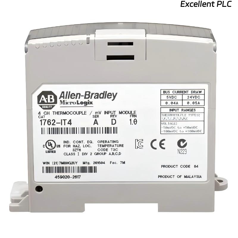 Allen Bradley 1762-IT4 MicroLogix 1200 Thermocouple/MV Input Module