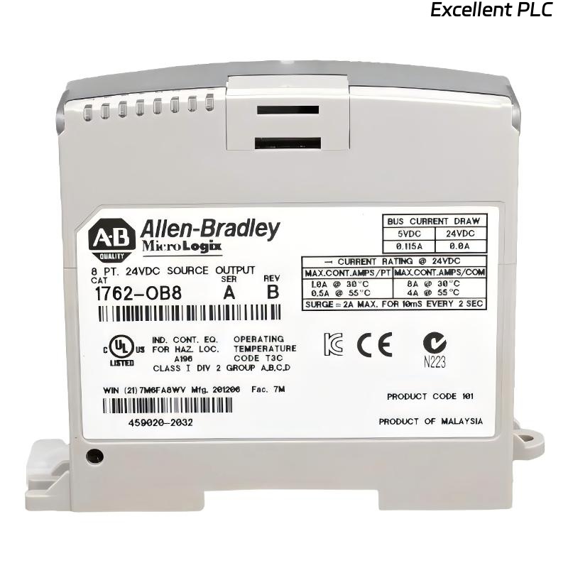 Allen Bradley 1762-OB8 MicroLogix 8 Point Digital Solid State Output Module
