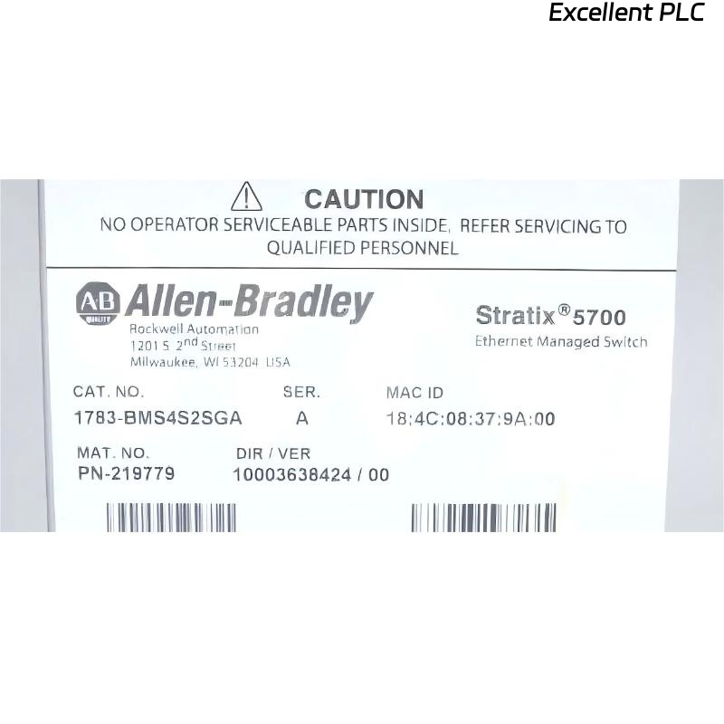 Allen Bradley 1783-BMS4S2SGA Stratix 5700 Ethernet Managed Switch