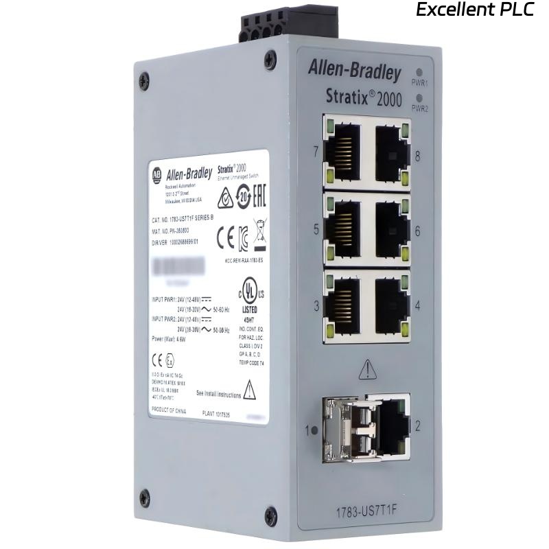 Allen Bradley 1783-US7T1F Stratix 2000 Unmanaged EtherNet Switch