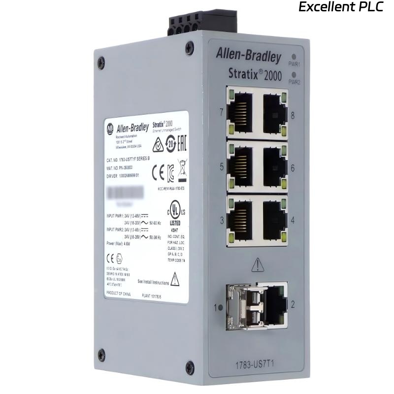 Allen Bradley 1783-US7T1H Stratix 2000 Unmanaged EtherNet Switch