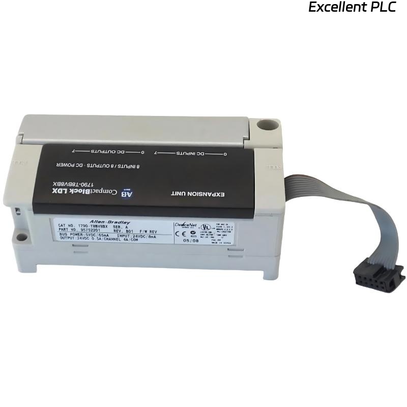 Allen Bradley 1790-T8BV8BX CompactBlock LDX I/O Expansion Block