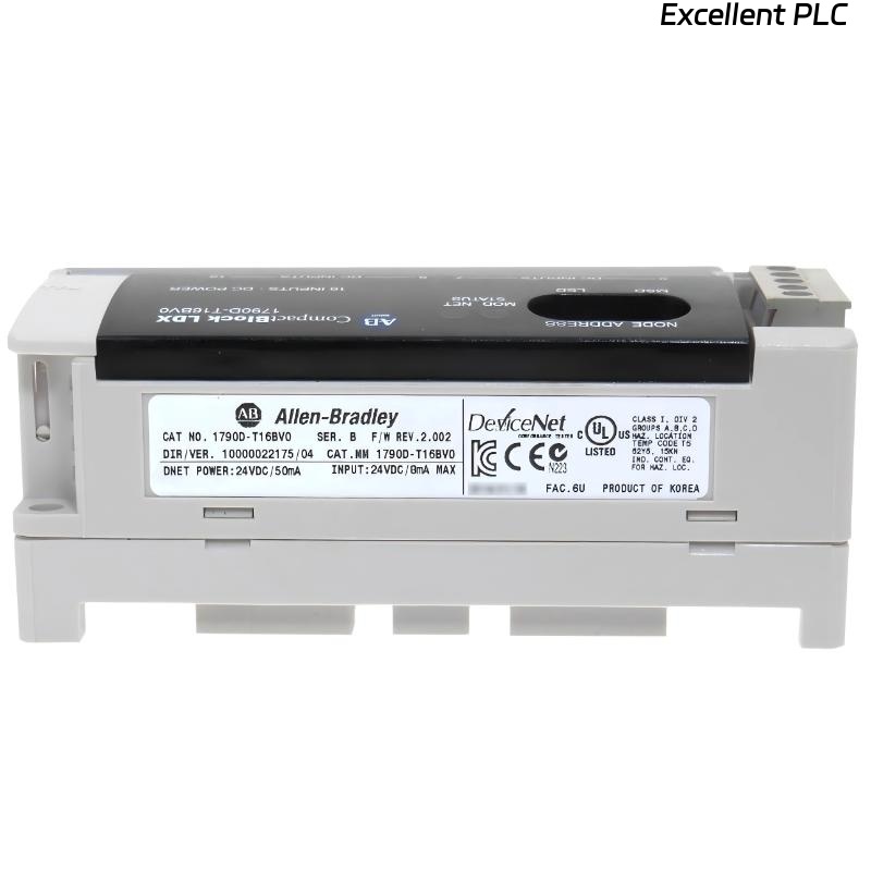 Allen Bradley 1790D-T16BV0 CompactBlock LDX I/O Base Block Module