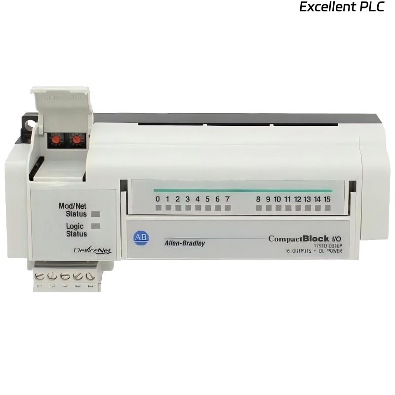 Allen Bradley 1791D-0B16P Compactblock I/O Output Base Module
