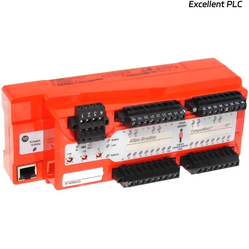 Allen Bradley 1791ES-IB8XOBV4 EtherNet/IP Safety CompactBlock Input Module