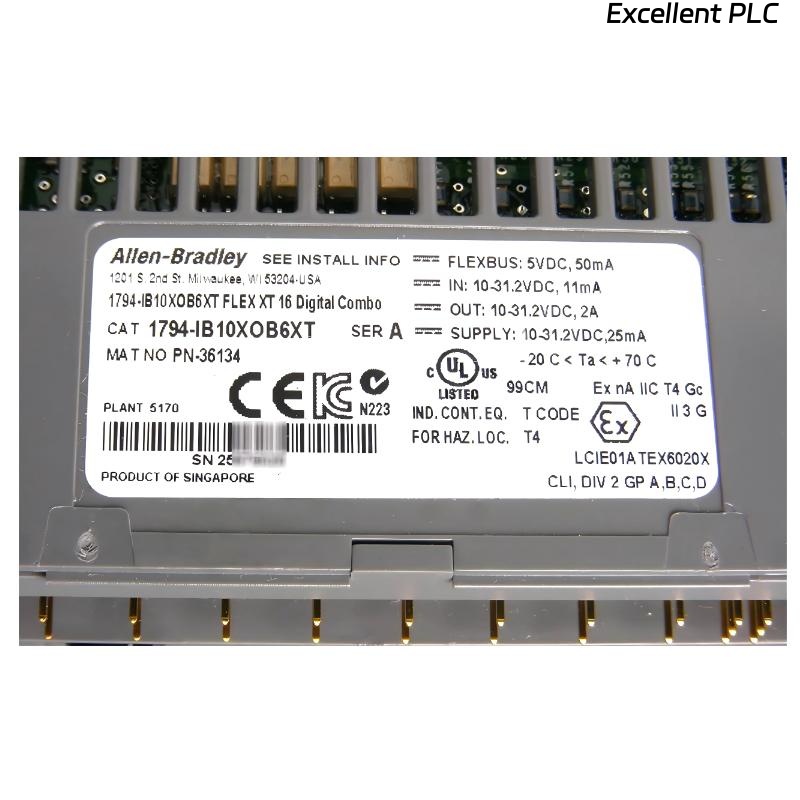 Allen Bradley 1794-IB10XOB6XT Flex I/O-XT Combination Module