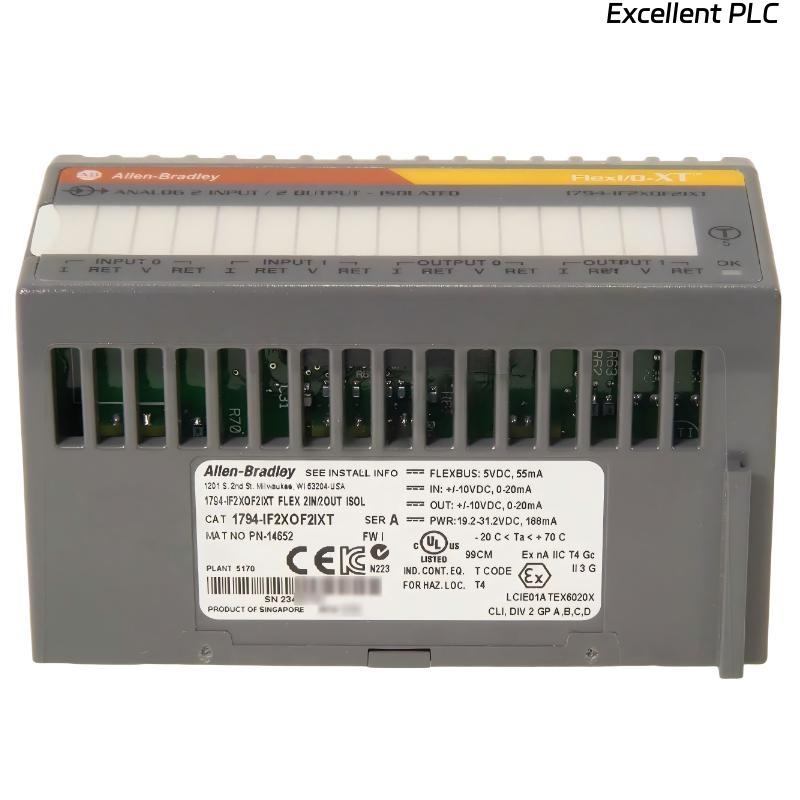 Allen Bradley 1794-IF2XOF2IXT Flex I/O-XT Analog Combination Module