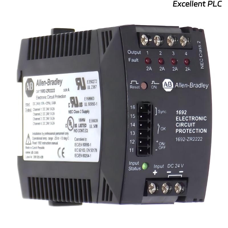 Allen Bradley 1692-ZR2222 Electronic Circuit Protection Module