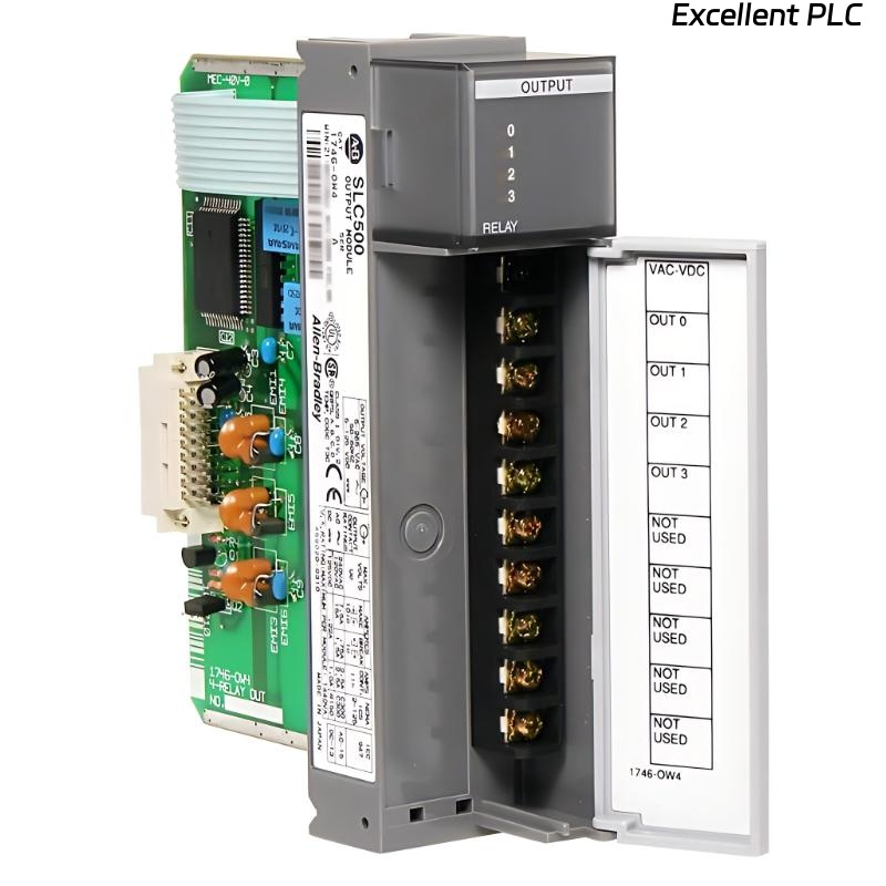 Allen Bradley 1746-OW4 SLC 500 Relay Output Module