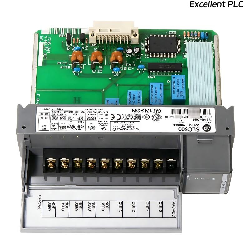 Allen Bradley 1746-OW4 SLC 500 Relay Output Module