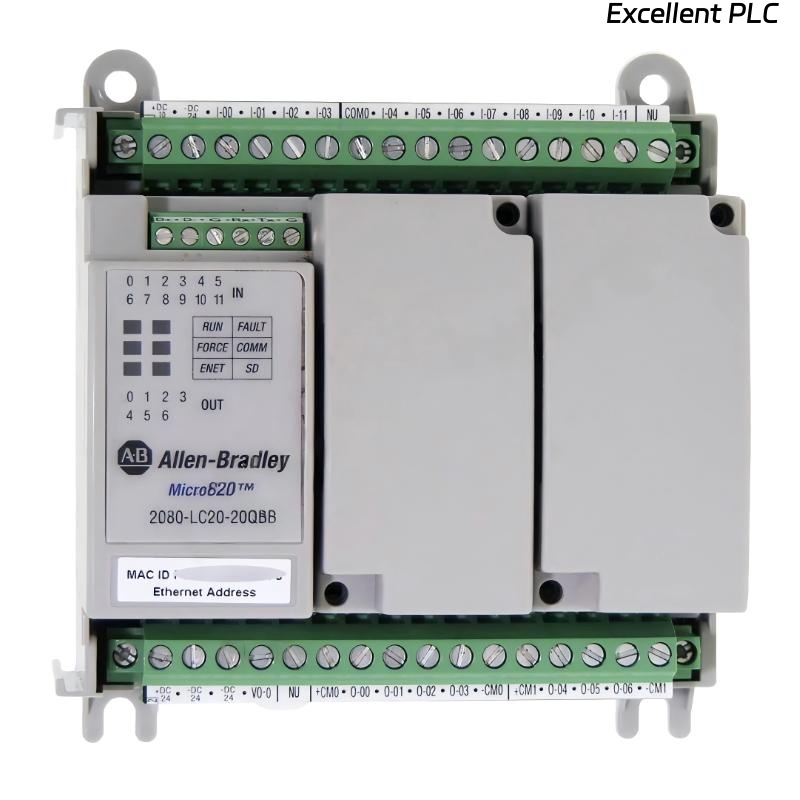 Allen Bradley 2080-LC20-20QBBR Micro820 Programmable Controller