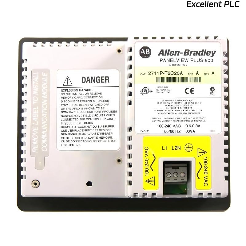 Allen Bradley 2711P-T6C20A PanelView Plus 600 Operator Interface