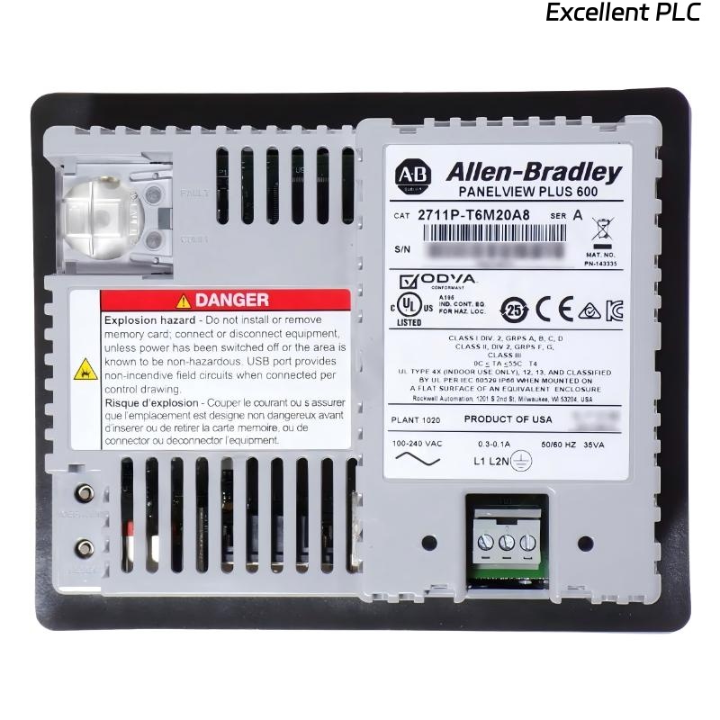 Allen Bradley 2711P-T6M20A8 PanelView Plus 600 Operator Interface