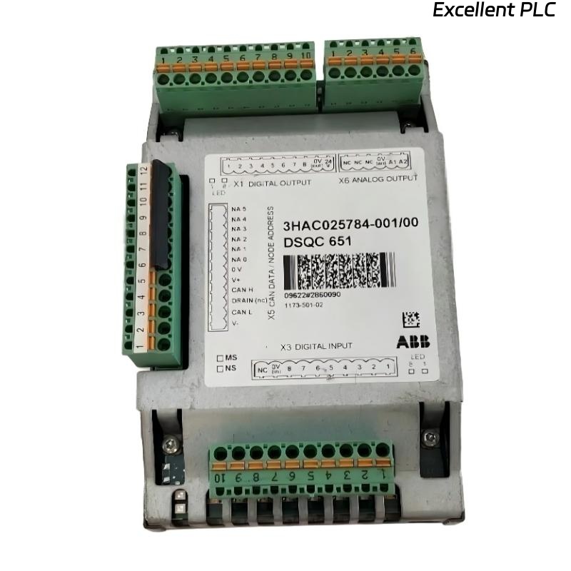 ABB DSQC 651 3HAC025784-001/00 Control Cabinet I/O Module