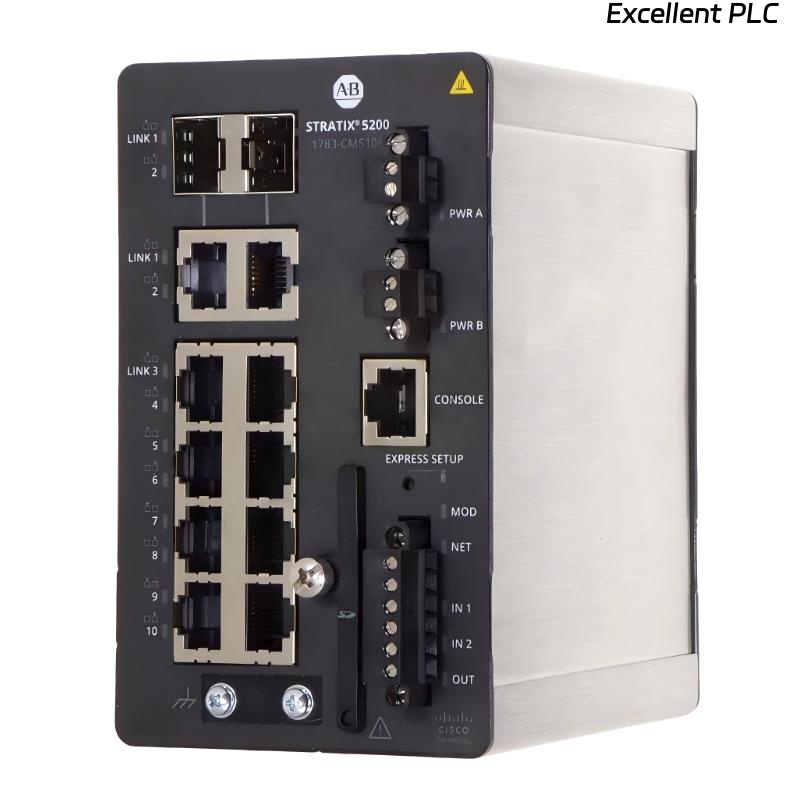 Allen Bradley 1783-CMS10P Stratix 5200 Ethernet Managed Switch
