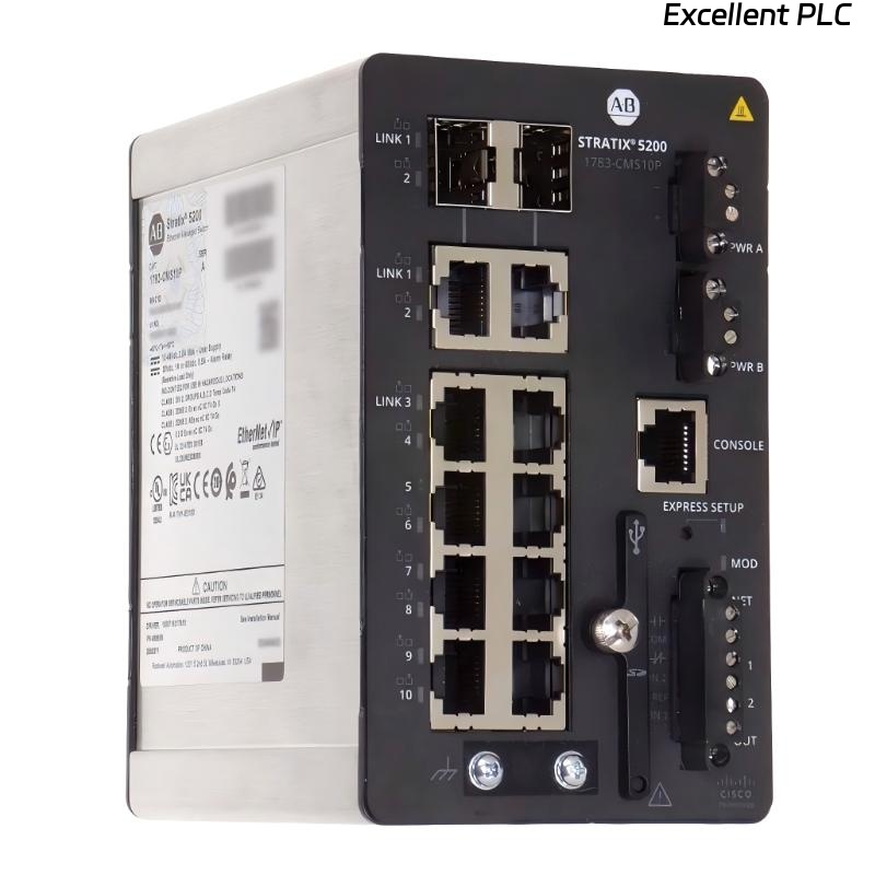 Allen Bradley 1783-CMS10P Stratix 5200 Ethernet Managed Switch