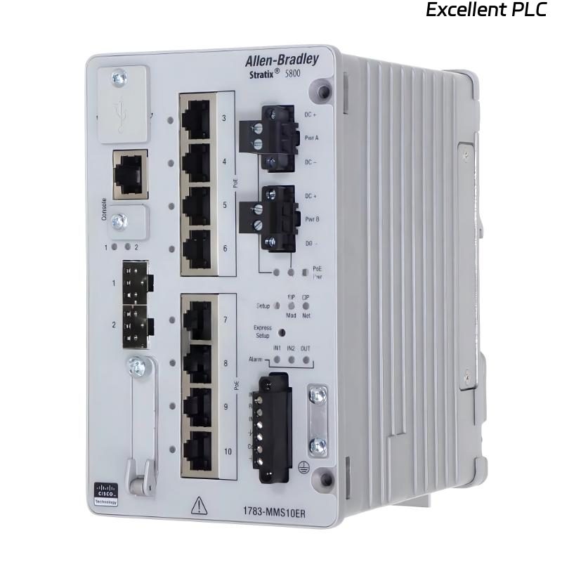 Allen Bradley 1783-MMS10ER Stratix 5800 Ethernet Managed Switch