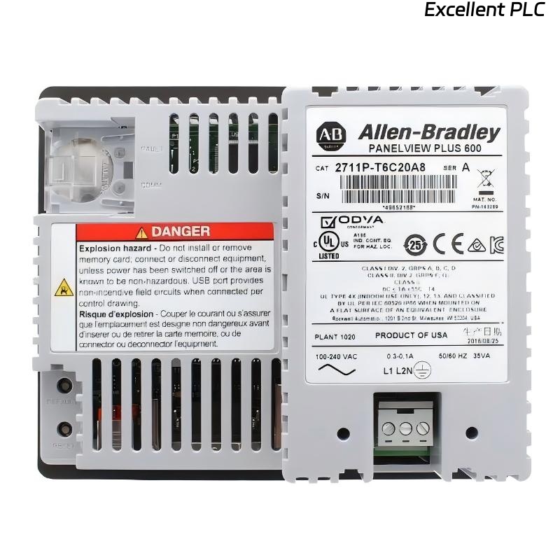 Allen Bradley 2711P-T6C20A8 PanelView Plus 6 600 Operator Interface