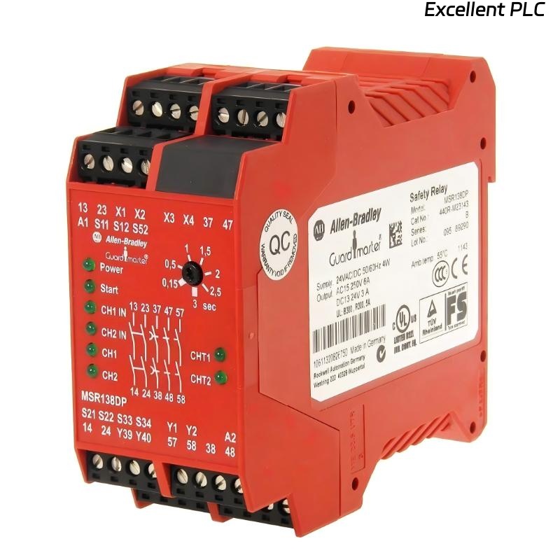 Allen Bradley 440R-M23143 GuardMaster Monitoring Safety Relay