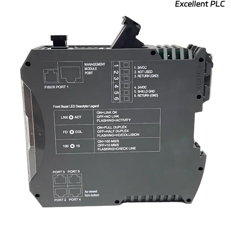 Emerson KJ1740X1-BA1 Four Port Fiber Switch
