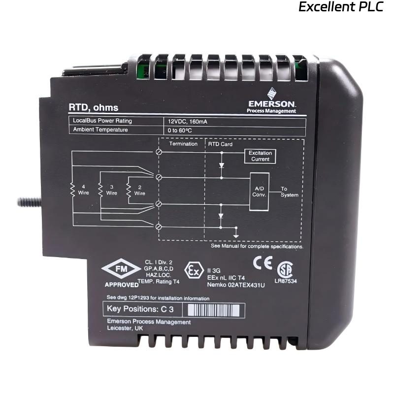 Emerson KJ3002X1-BF1 RTD Module