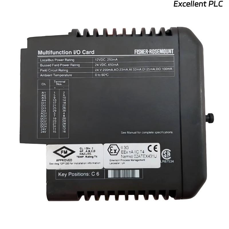 Emerson KJ3006X1-BA1 Multifunction I/O Card