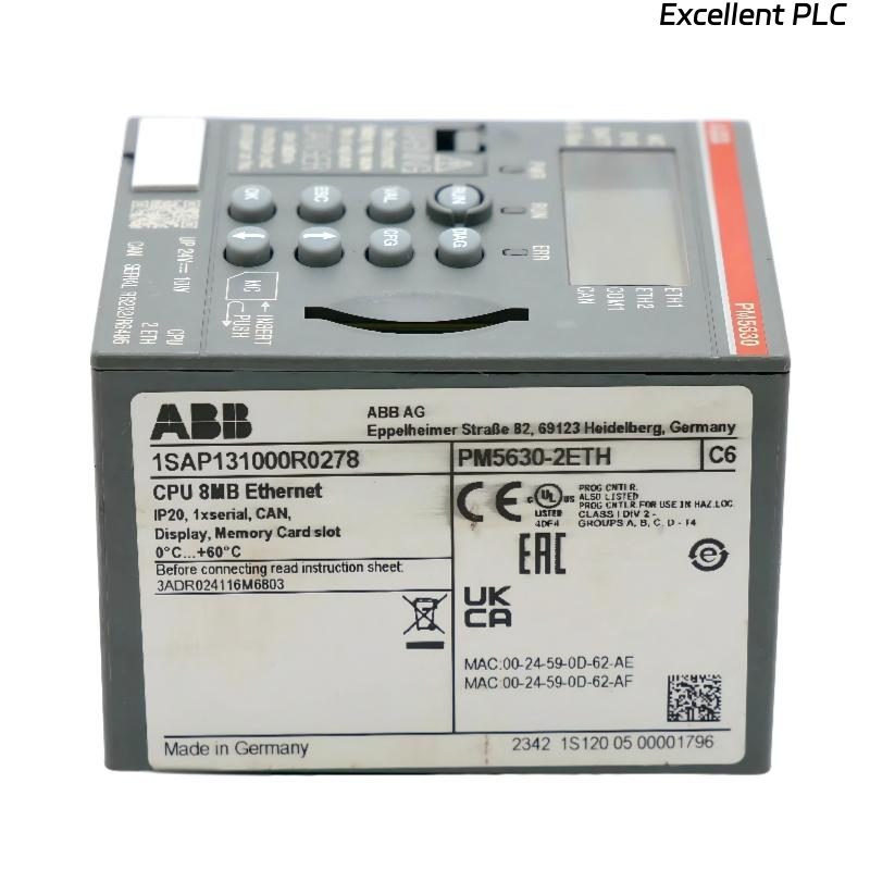 ABB PM5630-2ETH 1SAP131000R0278 Processor Module