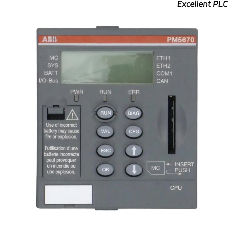 ABB PM5670-2ETH 1SAP151000R0278 Processor Module