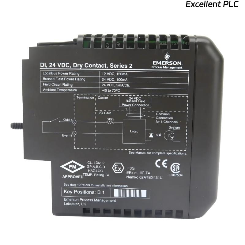Emerson VE4033S2 Redundant Standard I/O Termination Block