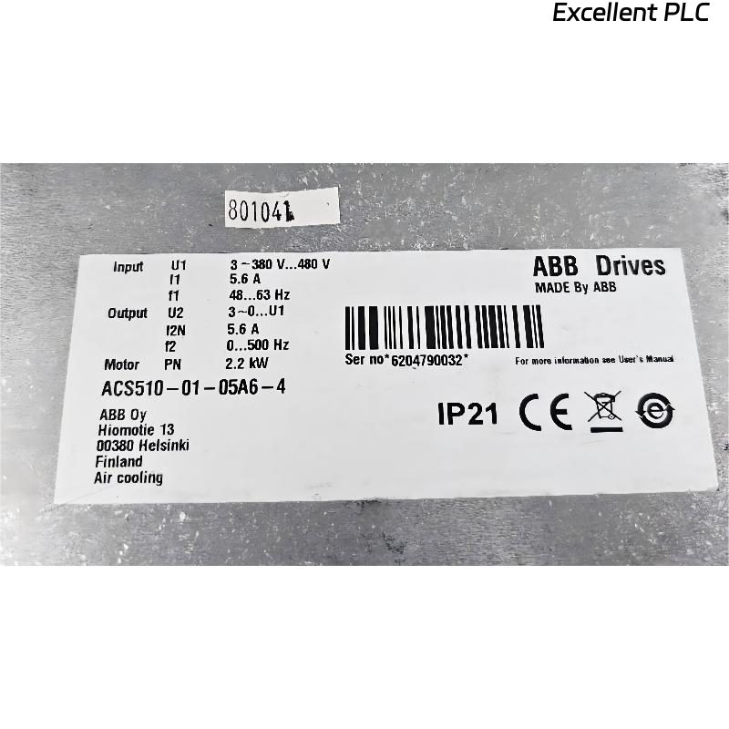 ABB ACS510-01-05A6-4 3ABD00015743-D Frequency Converter