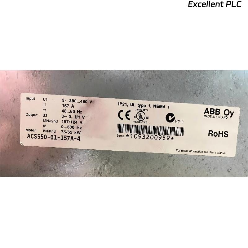 ABB ACS550-01-157A-4 3ABD64726820 Frequency Converter