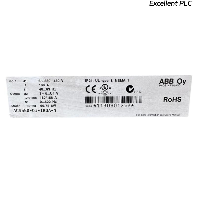 ABB ACS550-01-180A-4 3ABD64726838 Frequency Converter
