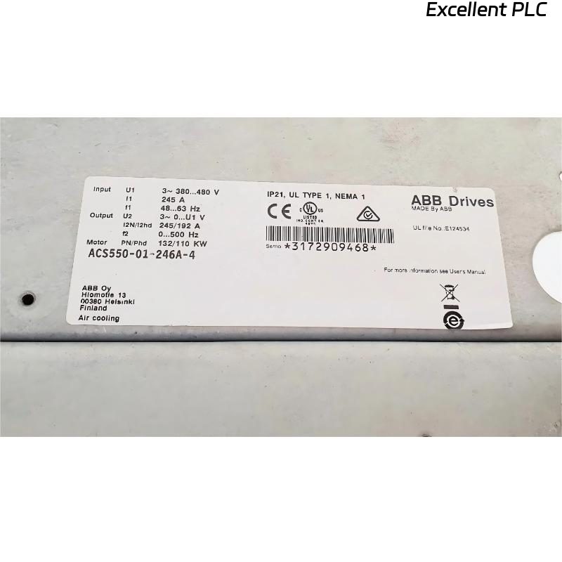 ABB ACS550-01-246A-4 3AUA0000014490-D Frequency Converter