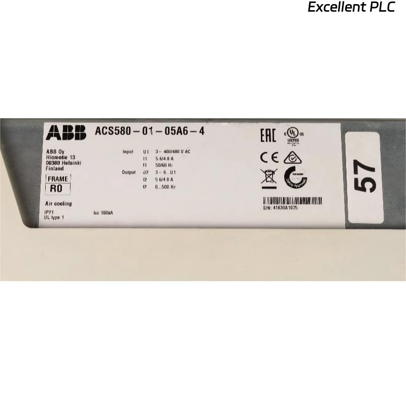 ABB ACS580-01-05A6-4 3AUA0000190555 Frequency Converter