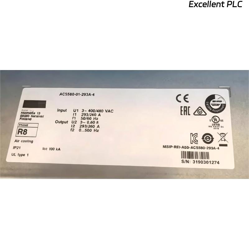 ABB ACS580-01-293A-4 3ABD00045441-D Frequency Converter