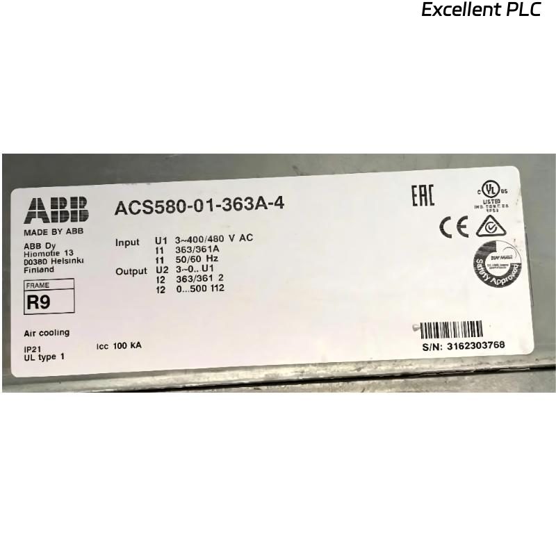 ABB ACS580-01-363A-4 3ABD00037932-D Frequency Converter
