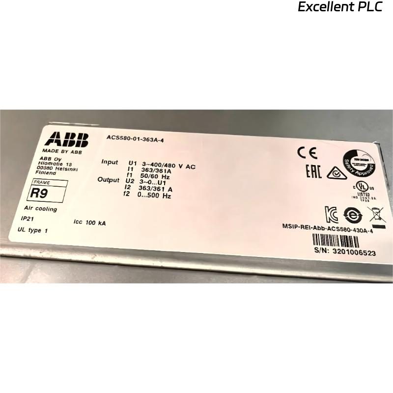 ABB ACS580-01-363A-4 3AUA0000080509 Frequency Converter