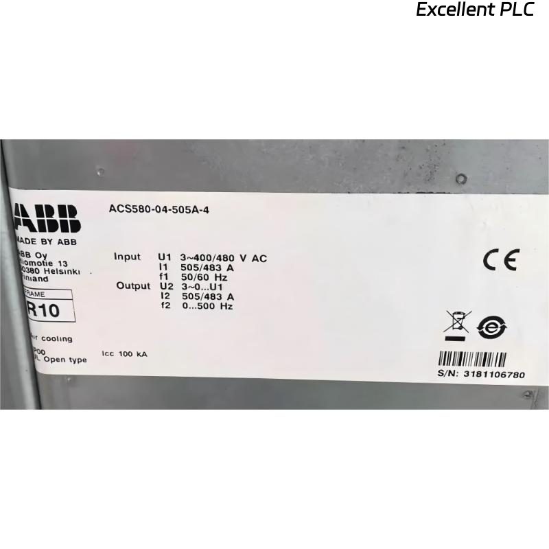 ABB ACS580-04-505A-4 3AUA0000170509 Frequency Converter