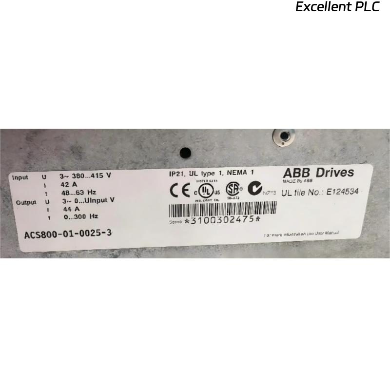 ABB ACS800-01-0025-3 64576283 Frequency Converter