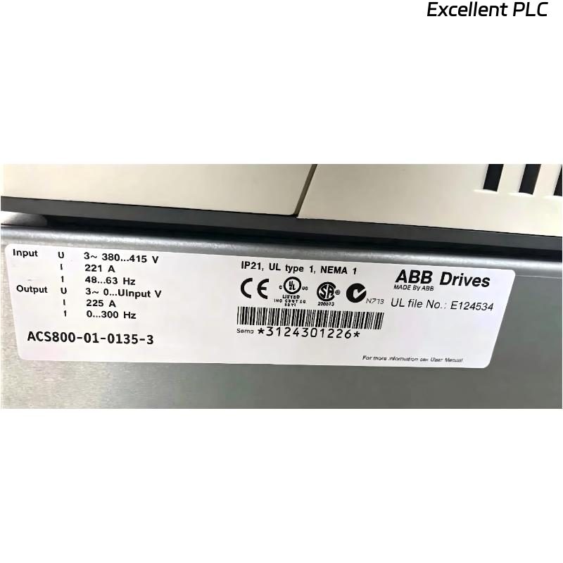ABB ACS800-01-0135-3 3AUA0000015036 Frequency Converter