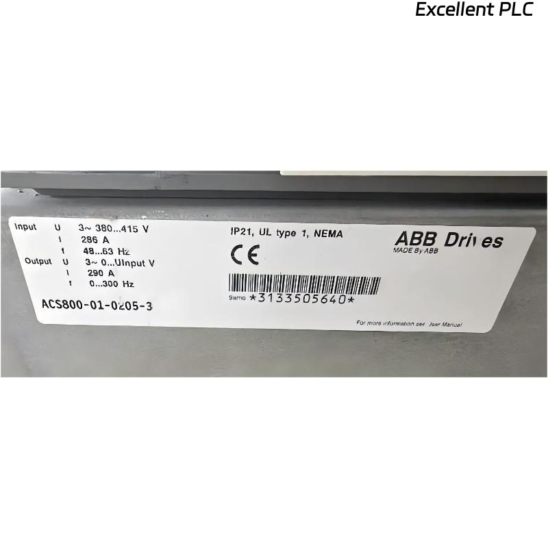 ABB ACS800-01-0205-3 3AUA0000033851 Frequency Converter