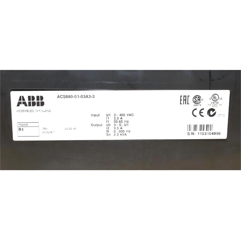 ABB ACS880-01-03A3-3 3AUA0000107975 Frequency Converter