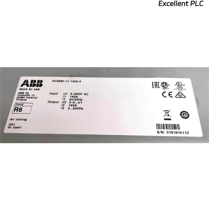 ABB ACS880-01-145A-3 3ABD00035951-D Frequency Converter